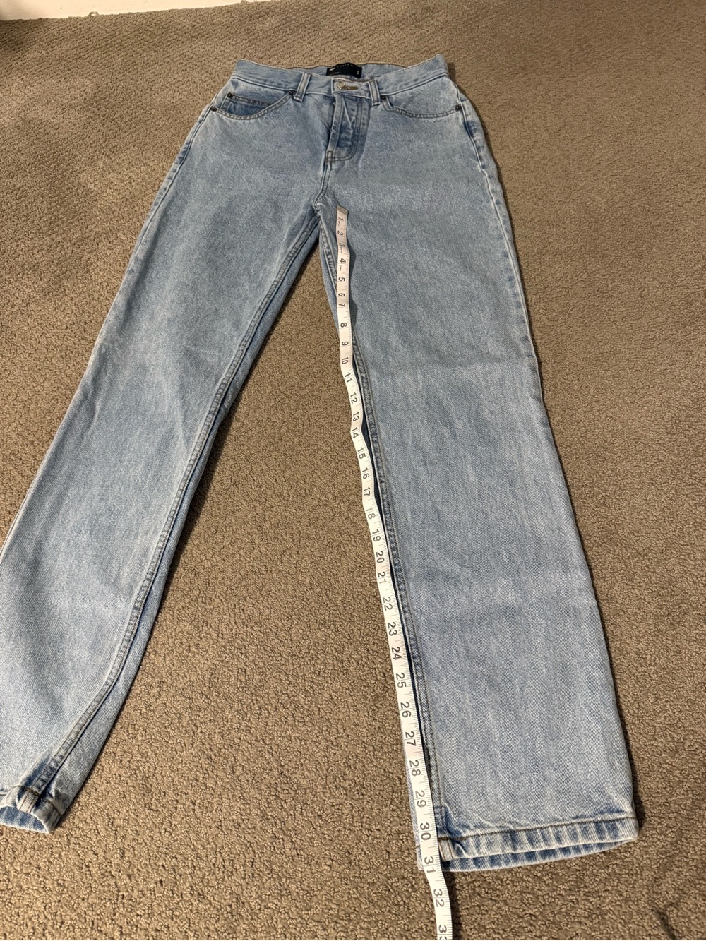 ASOS Light Wash Straight-Leg Jeans